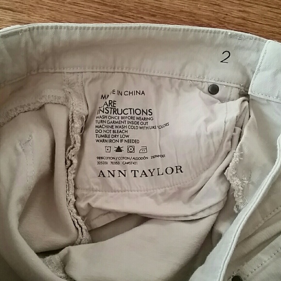Ann Taylor Khaki Modern Fit Jeans Women’s 2 - Picture 4 of 7